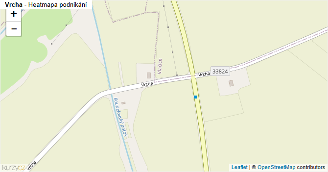 Vrcha - mapa podnikání