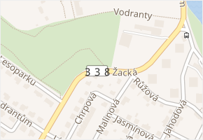 Žacká v obci Čáslav - mapa ulice