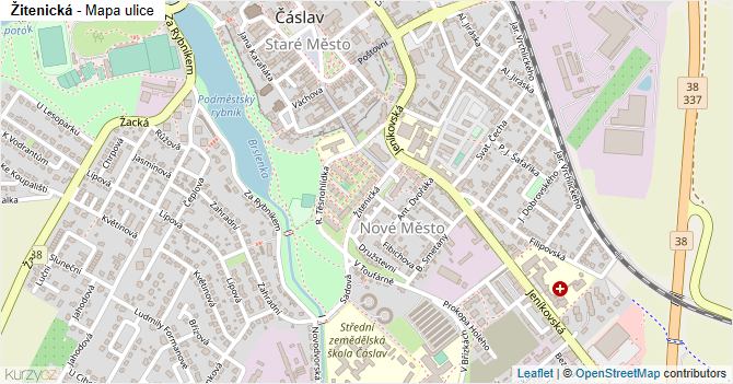 Žitenická - mapa ulice