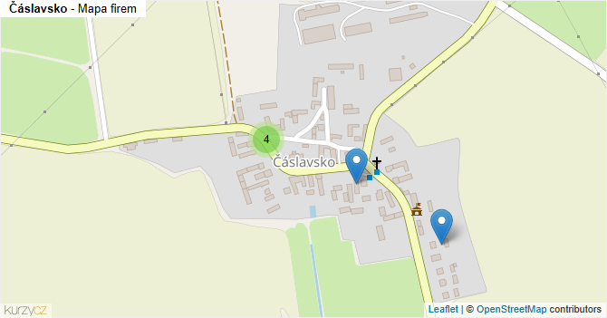 Čáslavsko - mapa firem