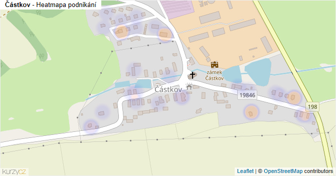 Částkov - mapa podnikání