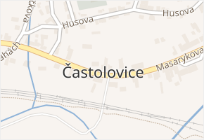 Častolovice v obci Častolovice - mapa části obce