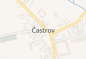 Častrov v obci Častrov - mapa části obce