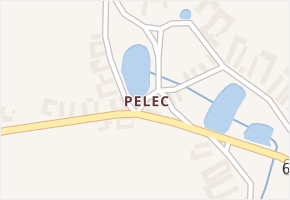 Pelec v obci Častrov - mapa části obce