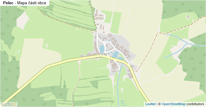 Pelec - mapa části obce