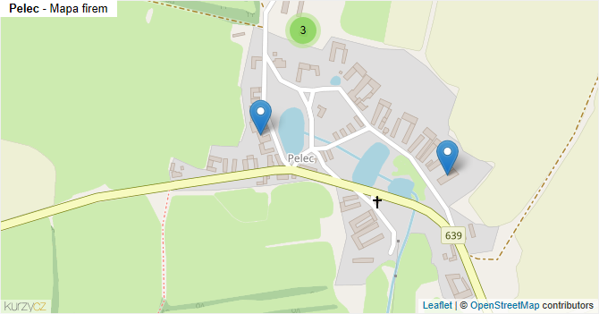 Pelec - mapa firem