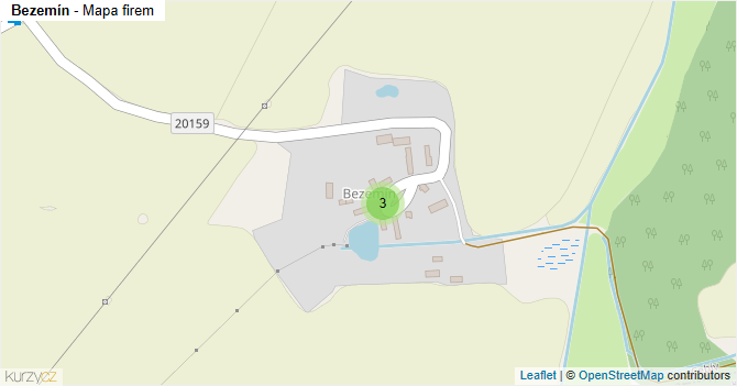 Bezemín - mapa firem