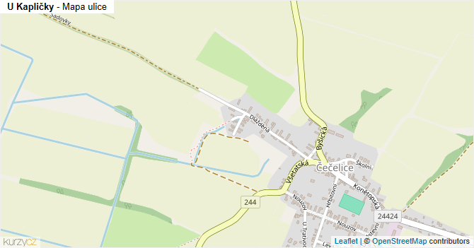 U Kapličky - mapa ulice