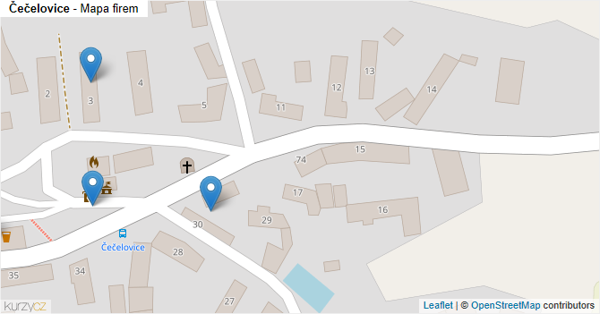 Čečelovice - mapa firem