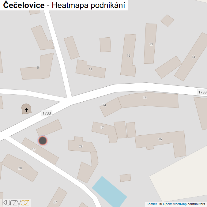 Mapa Čečelovice - Firmy v obci.