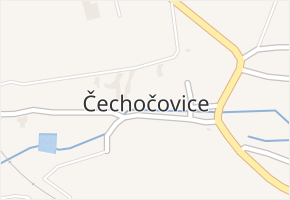 Čechočovice v obci Čechočovice - mapa části obce