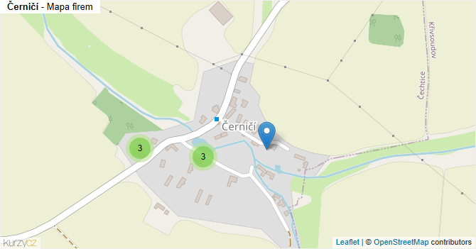 Černičí - mapa firem