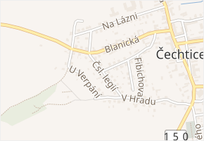 Čsl. legií v obci Čechtice - mapa ulice