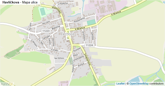 Havlíčkova - mapa ulice