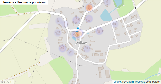 Jeníkov - mapa podnikání