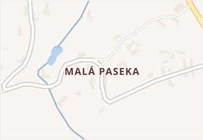 Malá Paseka v obci Čechtice - mapa části obce