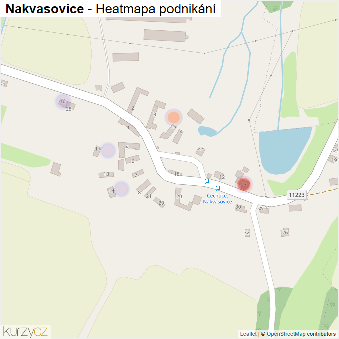 Mapa Nakvasovice - Firmy v části obce.