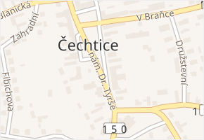 nám. Dr. Tyrše v obci Čechtice - mapa ulice