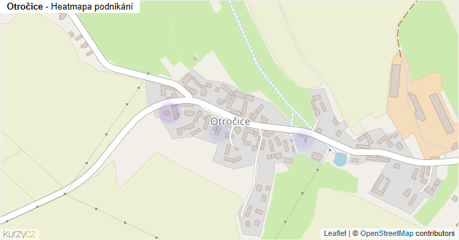 Otročice - mapa podnikání