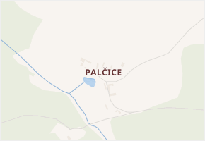 Palčice v obci Čechtice - mapa části obce