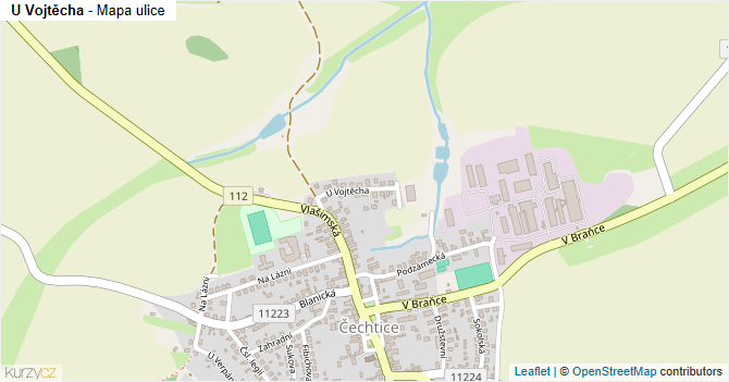 U Vojtěcha - mapa ulice