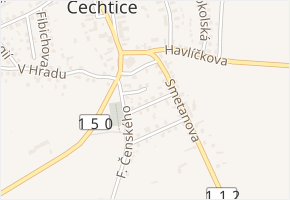 Vinohradská v obci Čechtice - mapa ulice