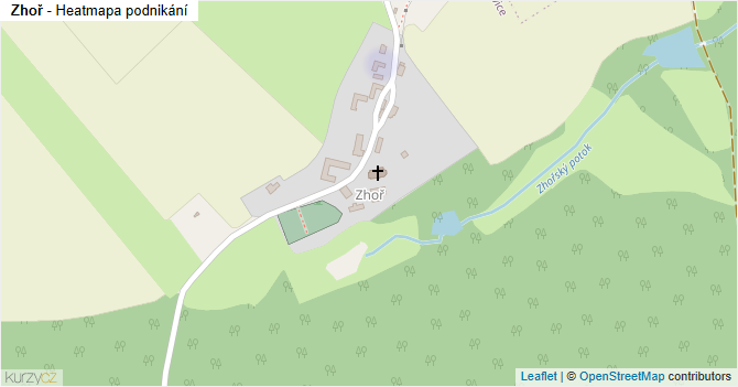 Zhoř - mapa podnikání