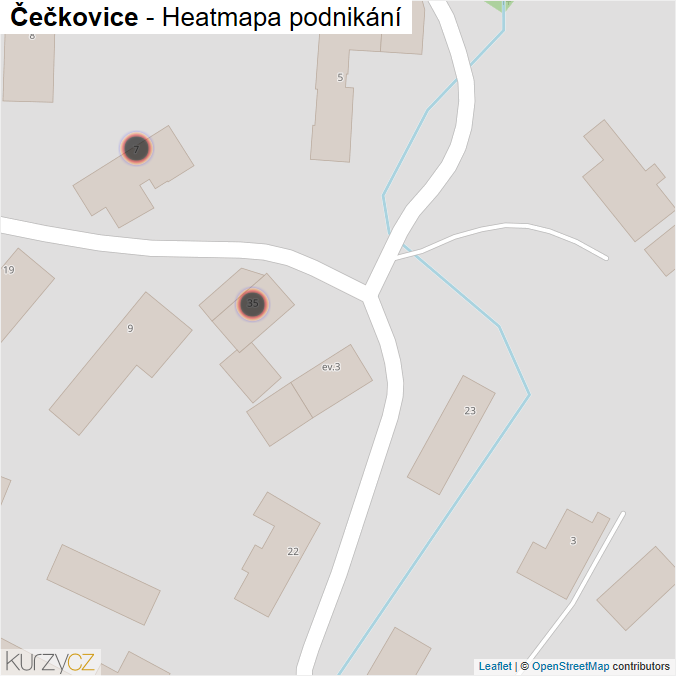 Mapa Čečkovice - Firmy v obci.