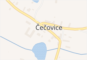 Čečovice v obci Čečovice - mapa části obce