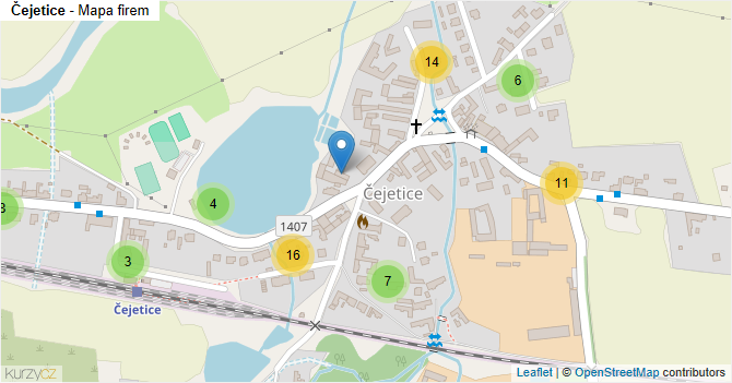 Čejetice - mapa firem