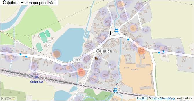 Čejetice - mapa podnikání