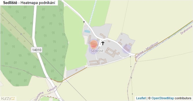 Sedliště - mapa podnikání