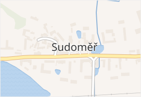 Sudoměř v obci Čejetice - mapa části obce