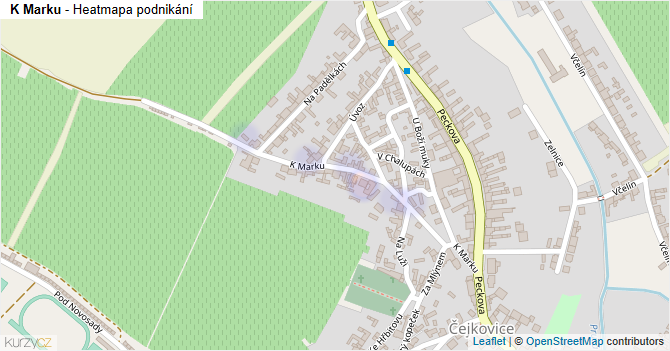 K Marku - mapa podnikání