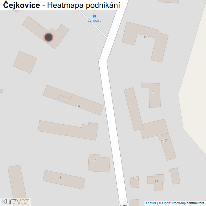 Mapa Čejkovice - Firmy v obci.