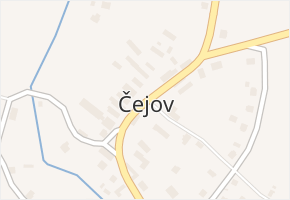 Čejov v obci Čejov - mapa části obce