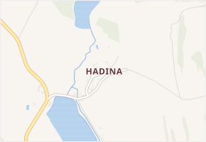 Hadina v obci Čejov - mapa části obce