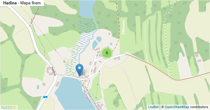 Hadina - mapa firem