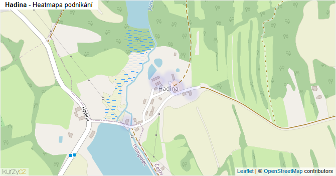 Hadina - mapa podnikání