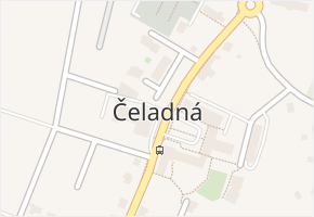 Čeladná v obci Čeladná - mapa části obce