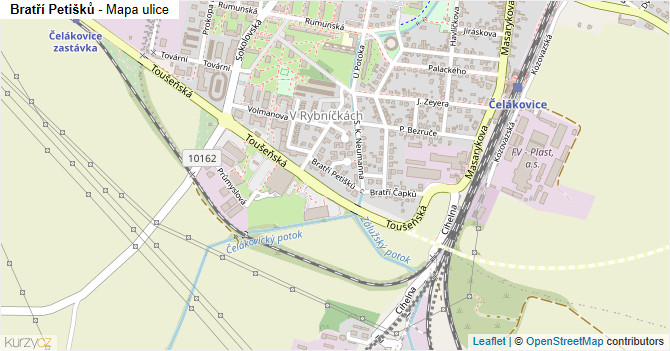 Bratří Petišků - mapa ulice