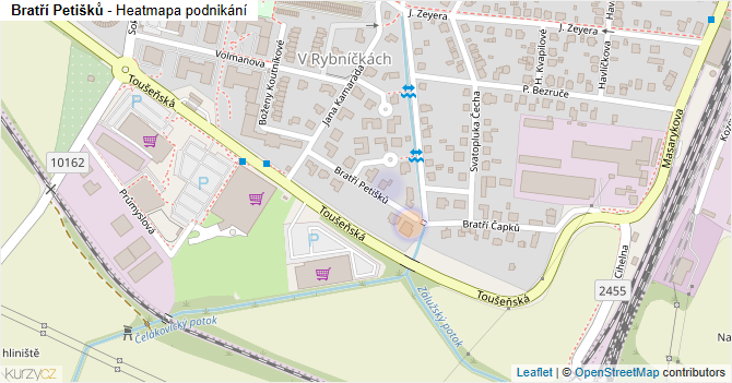 Bratří Petišků - mapa podnikání