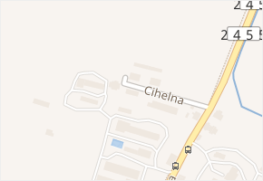 Cihelna v obci Čelákovice - mapa ulice