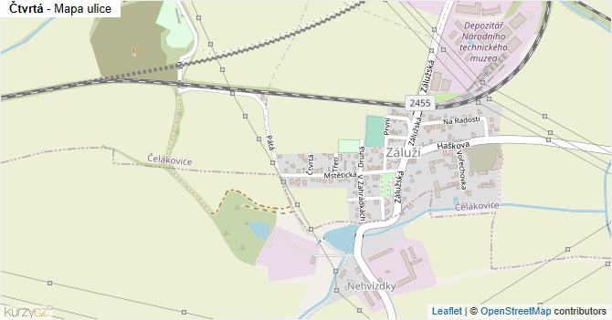 Čtvrtá - mapa ulice