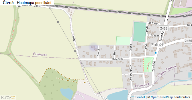 Čtvrtá - mapa podnikání