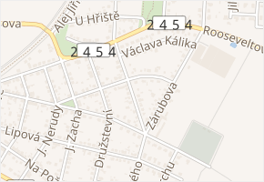 Dobrovského v obci Čelákovice - mapa ulice