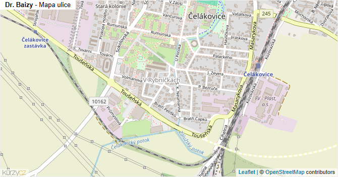 Dr. Baizy - mapa ulice