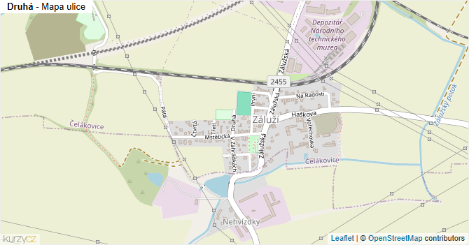 Druhá - mapa ulice