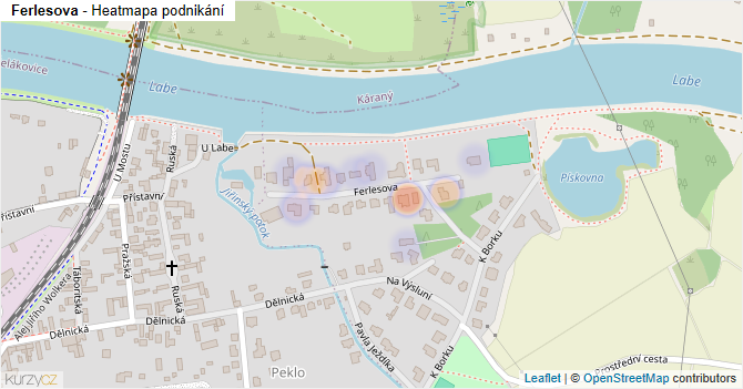 Ferlesova - mapa podnikání