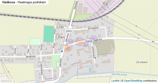 Haškova - mapa podnikání